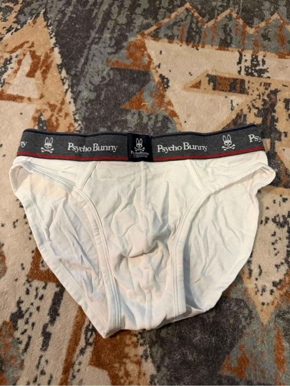 Psycho Bunny Men's White Briefs